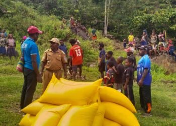 Kepala Distrik Endomen Salurkan Bantuan Bagi Korban Tertimpa Longsor di Kampung Suron