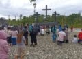 Jalan Salib di Taman Doa Matopai-Hanowene Dekai Kabupaten Yahukimo