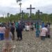 Jalan Salib di Taman Doa Matopai-Hanowene Dekai Kabupaten Yahukimo