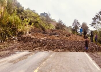 Banjir dan Longsor di Sejumlah Titik, Jalan Wamena – Tolikara Terganggu