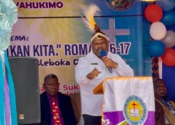 Bupati Didimus Hadiri Perayaan  Yubelium 50 Tahun Injil Masuk di  Mhanggono Nalca