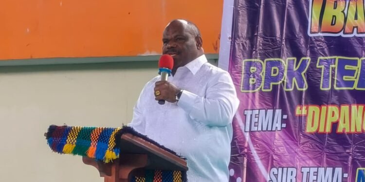 Bupati Didimus Ajak Gereja dan Masyarakat Bersatu Membangun Yahukimo