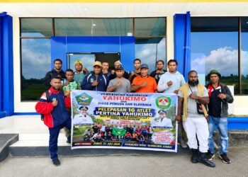 Pemkab Yahukimo Berangkatkan 20 Atlet PERTINA ke Kejurda Tinju Piala Gubernur Papua Pegunungan 2026