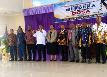 Hadiri HUT GIDI Evanhastia Ke-20 Tahun, Bupati Didimus Dorong Gereja Perluas Pelayanan