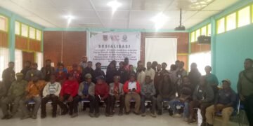 Embun dan Foker LSM Papua Gelar Sosialisasi Pemetaan Wilayah Adat Lanni di Lanny Jaya